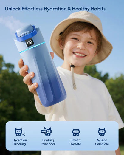 WaterH 16oz mavi – WaterH Boost Akıllı Termos Kids 473 ml mavi Renk