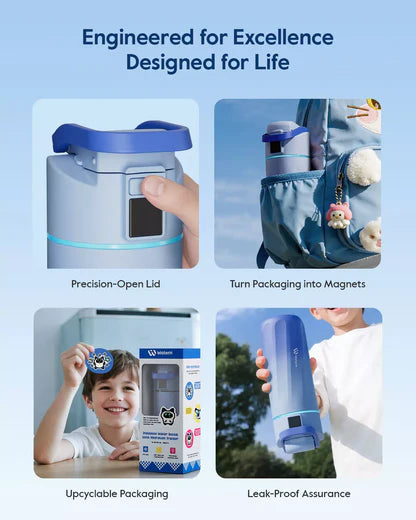 WaterH 16oz mavi – WaterH Boost Akıllı Termos Kids 473 ml mavi Renk