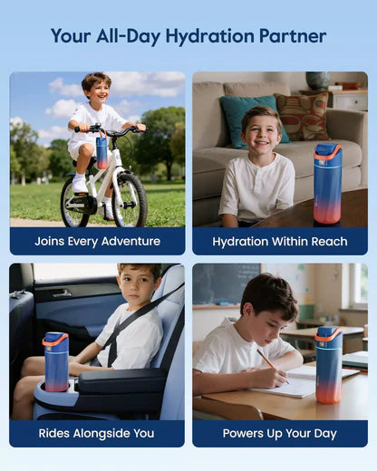 WaterH 16oz turuncu – WaterH Boost Akıllı Termos Kids 473 ml turuncu Renk