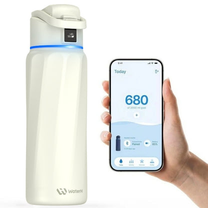 WaterH 24oz Beyaz – WaterH boost akıllı termos şimdi türkiyede